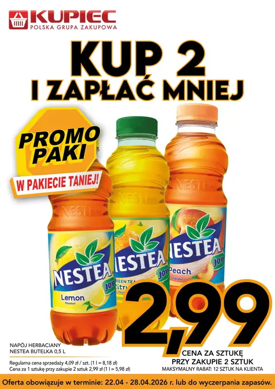 Kupiec - gazetka promocyjna Promopaki od środy 22.04 do wtorku 28.04 - strona 7
