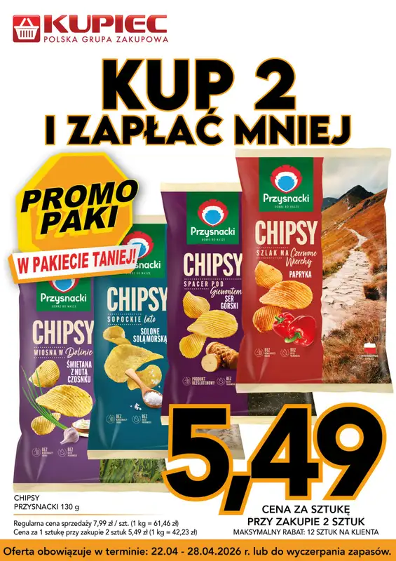 Kupiec - gazetka promocyjna Promopaki od środy 22.04 do wtorku 28.04 - strona 10