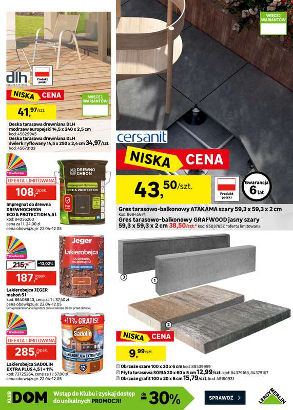 Leroy Merlin - gazetka promocyjna Gazetka od środy 22.04 do wtorku 19.05 - strona 11