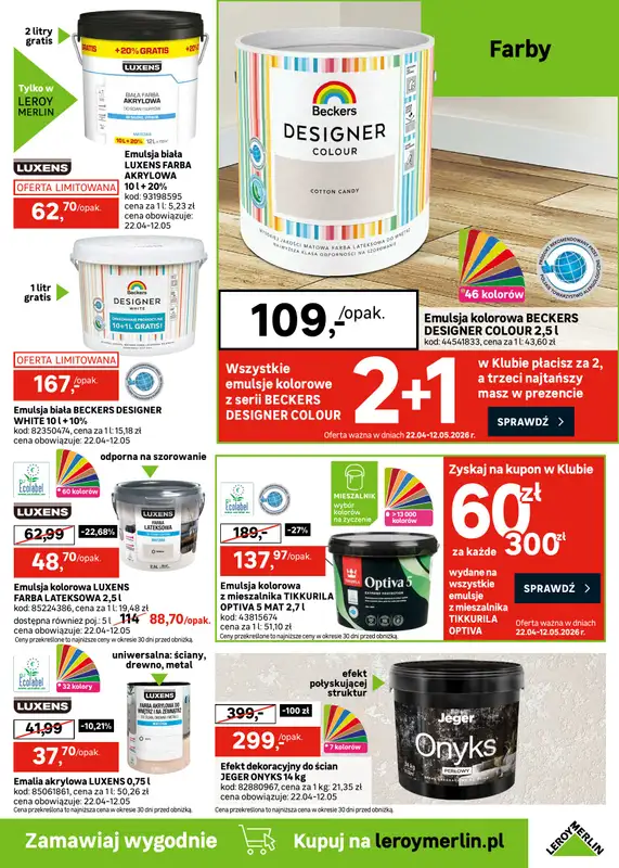 Leroy Merlin - gazetka promocyjna Gazetka od środy 22.04 do wtorku 19.05 - strona 17