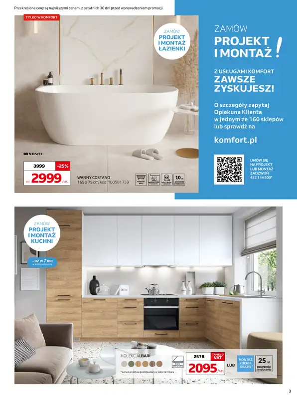 Komfort - gazetka promocyjna Gazetka od środy 22.04 do wtorku 19.05 - strona 3