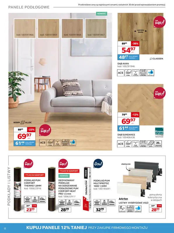 Komfort - gazetka promocyjna Gazetka od środy 22.04 do wtorku 19.05 - strona 12