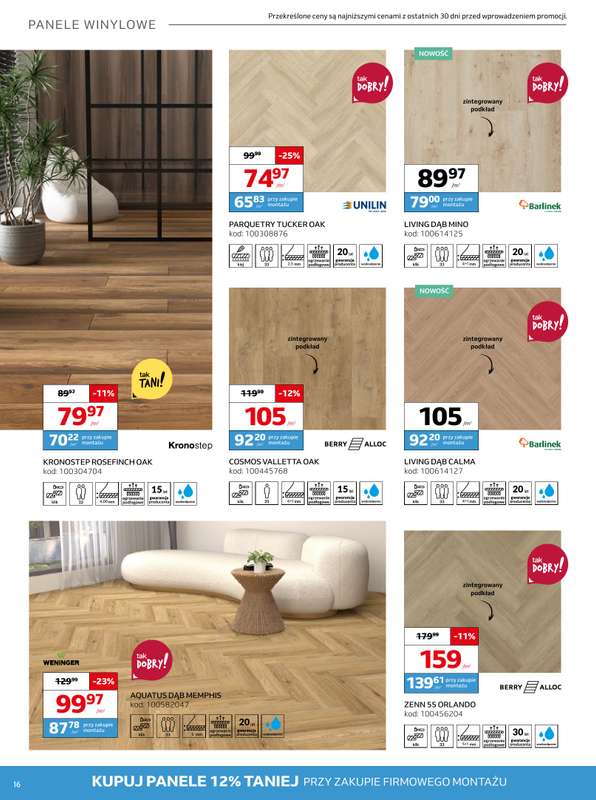 Komfort - gazetka promocyjna Gazetka od środy 22.04 do wtorku 19.05 - strona 16