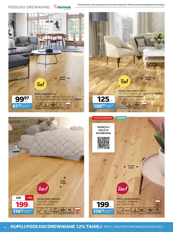 Komfort - gazetka promocyjna Gazetka od środy 22.04 do wtorku 19.05 - strona 14