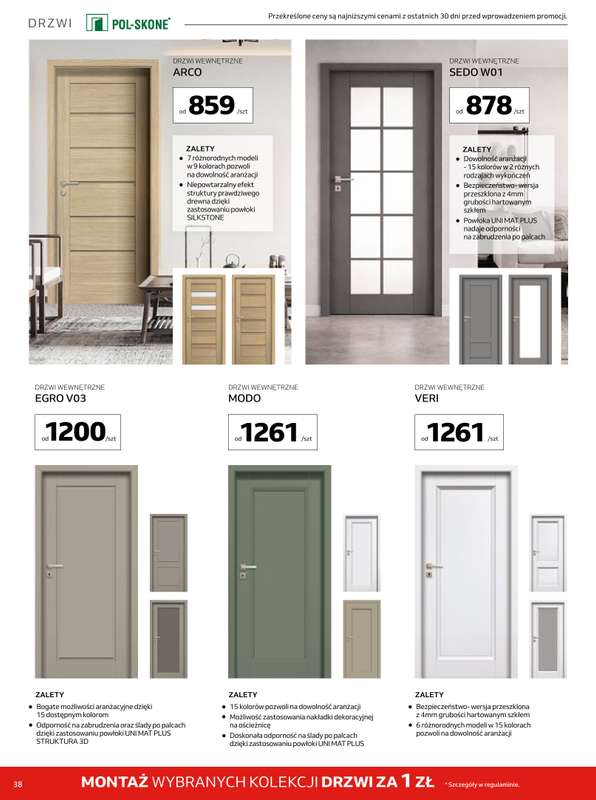 Komfort - gazetka promocyjna Gazetka od środy 22.04 do wtorku 19.05 - strona 38