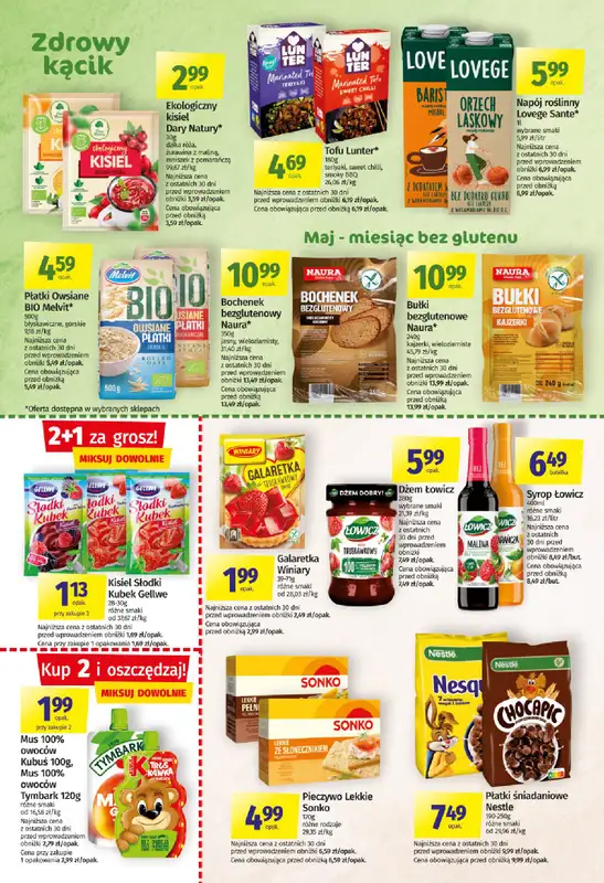 Społem - gazetka promocyjna Gazetka Społem Białystok od środy 22.04 do środy 13.05 - strona 14