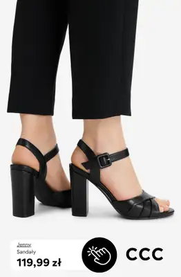 CCC - gazetka promocyjna Sandały na obcasie od 99,99 zł od środy 22.04  - strona 5