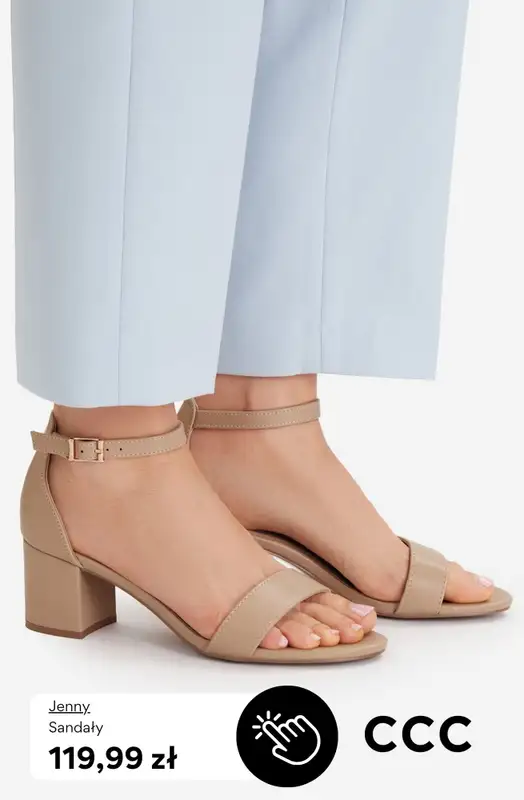 CCC - gazetka promocyjna Sandały na obcasie od 99,99 zł od środy 22.04  - strona 10