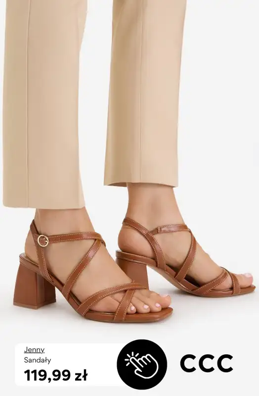 CCC - gazetka promocyjna Sandały na obcasie od 99,99 zł od środy 22.04  - strona 3