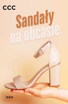 CCC - gazetka promocyjna Sandały na obcasie od 99,99 zł od środy 22.04 