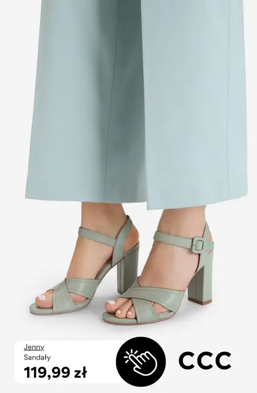 CCC - gazetka promocyjna Sandały na obcasie od 99,99 zł od środy 22.04  - strona 6