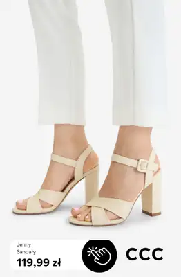 CCC - gazetka promocyjna Sandały na obcasie od 99,99 zł od środy 22.04  - strona 4