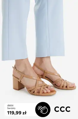 CCC - gazetka promocyjna Sandały na obcasie od 99,99 zł od środy 22.04  - strona 9
