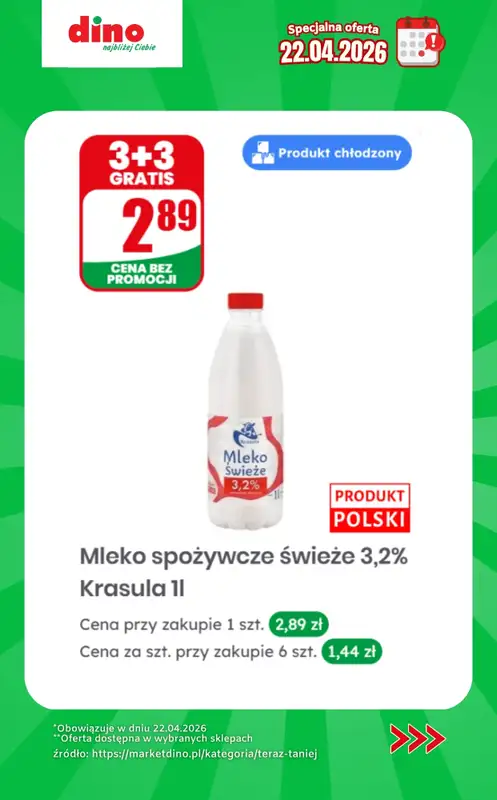 Dino - gazetka promocyjna Specjalna oferta na 22.04.2026 - promocje spoza gazetki od środy 22.04 do środy 22.04 - strona 4