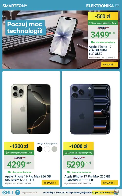 ERLI - gazetka promocyjna TOP OKAZJE - Meble i sprzęty do Twojego domu! od środy 22.04 do niedzieli 26.04 - strona 7