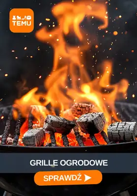 Majówka - gazetka promocyjna Temu | Grille i akcesoria na majówkę od środy 22.04 