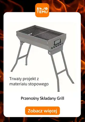 Majówka - gazetka promocyjna Temu | Grille i akcesoria na majówkę od środy 22.04  - strona 4