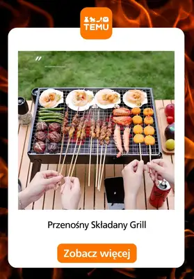 Majówka - gazetka promocyjna Temu | Grille i akcesoria na majówkę od środy 22.04  - strona 11