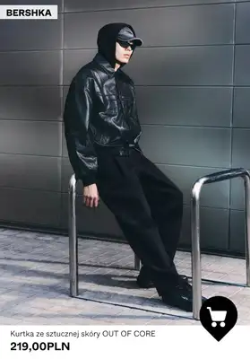 Bershka - gazetka promocyjna Męskie kurtki ze sztucznej skóry od środy 22.04  - strona 4