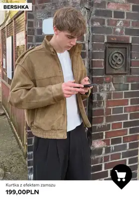 Bershka - gazetka promocyjna Męskie kurtki ze sztucznej skóry od środy 22.04  - strona 3