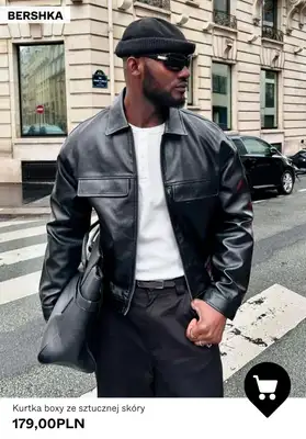 Bershka - gazetka promocyjna Męskie kurtki ze sztucznej skóry od środy 22.04  - strona 10
