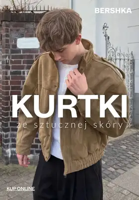 Bershka - gazetka promocyjna Męskie kurtki ze sztucznej skóry od środy 22.04 