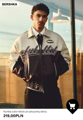 Bershka - gazetka promocyjna Męskie kurtki ze sztucznej skóry od środy 22.04  - strona 2