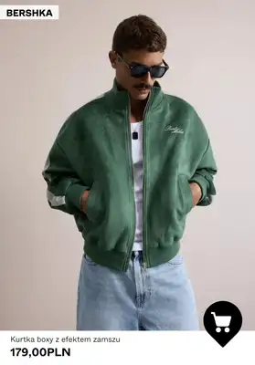 Bershka - gazetka promocyjna Męskie kurtki ze sztucznej skóry od środy 22.04  - strona 5