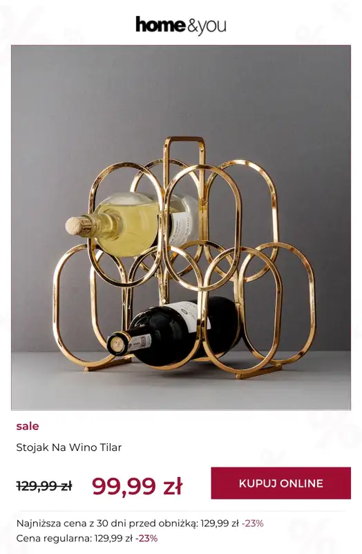 home&you - gazetka promocyjna SALE: kuchnia i jadalnia od środy 22.04 do czwartku 30.04 - strona 7