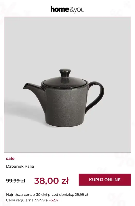 home&you - gazetka promocyjna SALE: kuchnia i jadalnia od środy 22.04 do czwartku 30.04 - strona 10