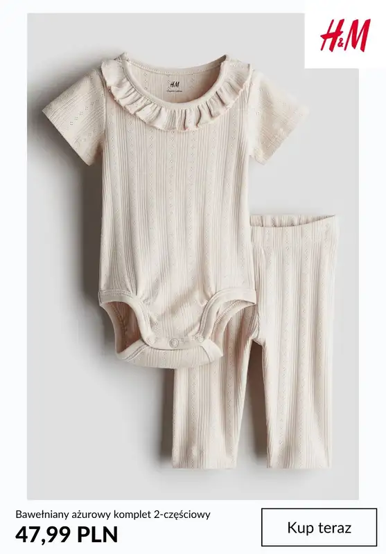 H&M - gazetka promocyjna Ubranka dla noworodków od środy 22.04  - strona 10