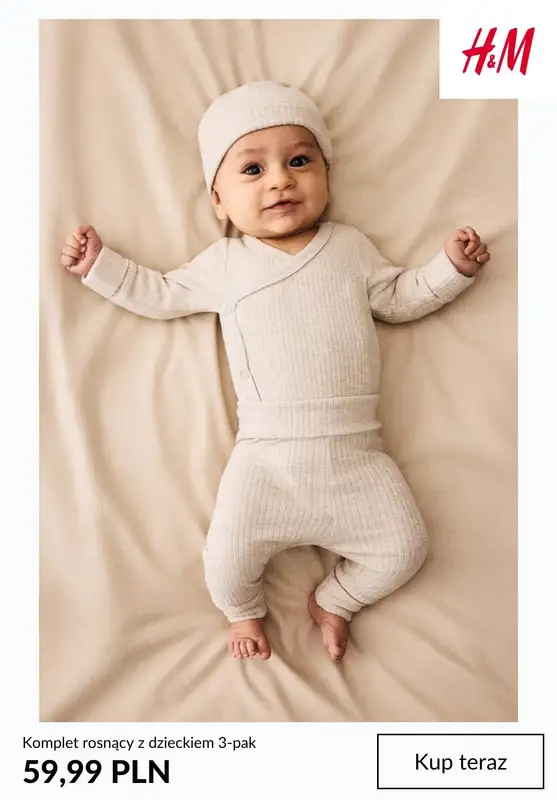 H&M - gazetka promocyjna Ubranka dla noworodków od środy 22.04  - strona 2