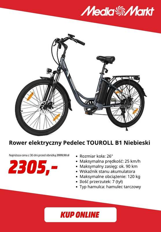 Media Markt - gazetka promocyjna Do -50% na wybrane rowery i hulajnogi od środy 22.04 do poniedziałku 04.05 - strona 7