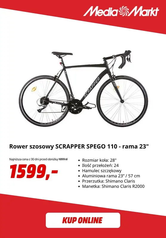 Media Markt - gazetka promocyjna Do -50% na wybrane rowery i hulajnogi od środy 22.04 do poniedziałku 04.05 - strona 5