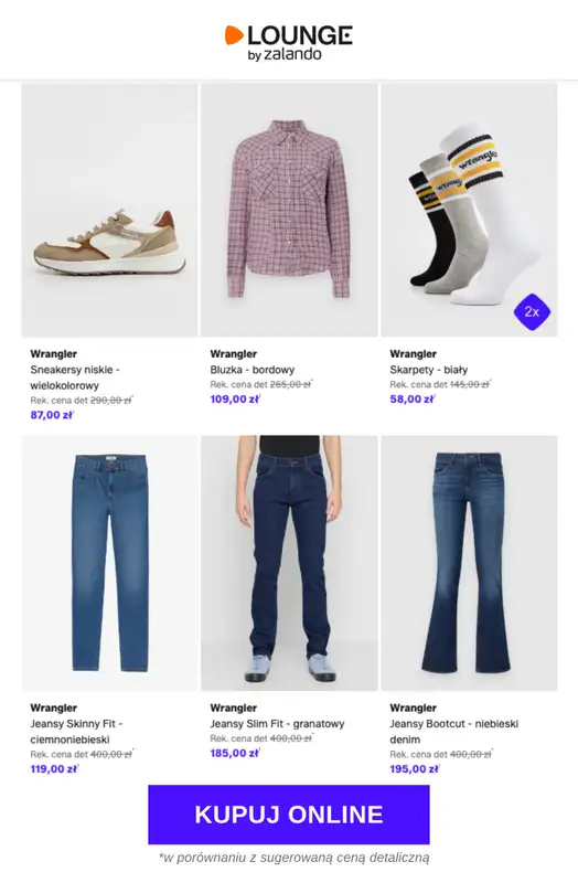 Lounge by Zalando - gazetka promocyjna Do -81%  Wrangler od środy 22.04 do soboty 25.04 - strona 7