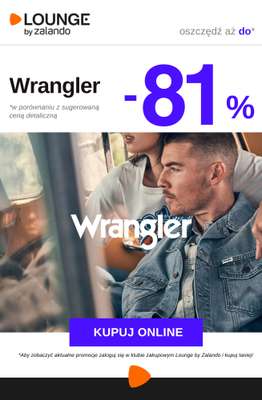 Lounge by Zalando - gazetka promocyjna Do -81%  Wrangler od środy 22.04 do soboty 25.04