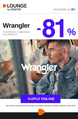 Lounge by Zalando - gazetka promocyjna Do -81%  Wrangler od środy 22.04 do soboty 25.04