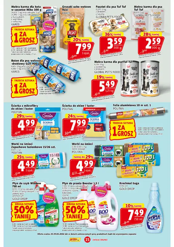 Prim Market - gazetka promocyjna Gazetka od czwartku 23.04 do środy 29.04 - strona 15