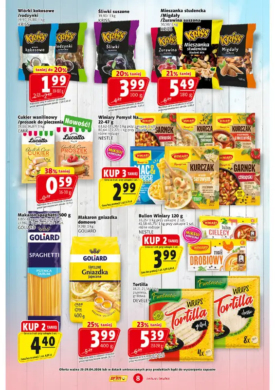 Prim Market - gazetka promocyjna Gazetka od czwartku 23.04 do środy 29.04 - strona 8