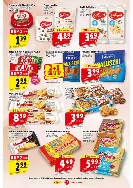 Prim Market - gazetka promocyjna Gazetka od czwartku 23.04 do środy 29.04 - strona 14