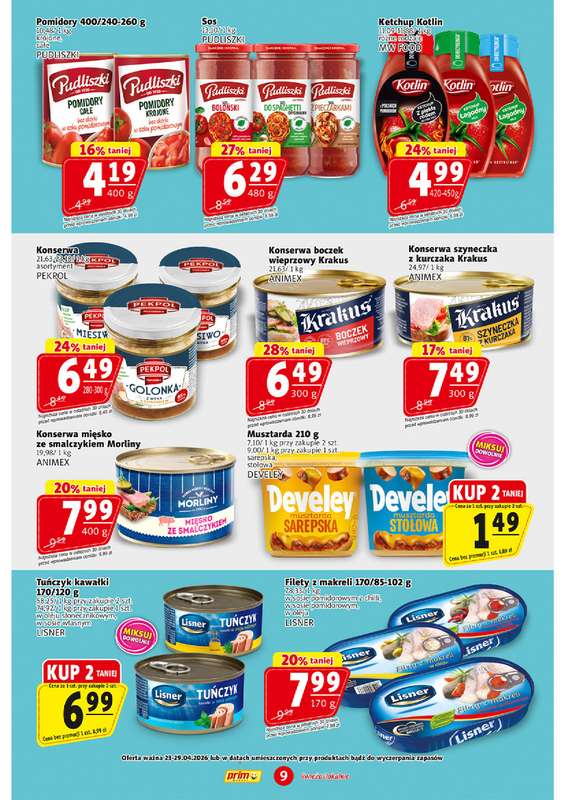 Prim Market - gazetka promocyjna Gazetka od czwartku 23.04 do środy 29.04 - strona 9