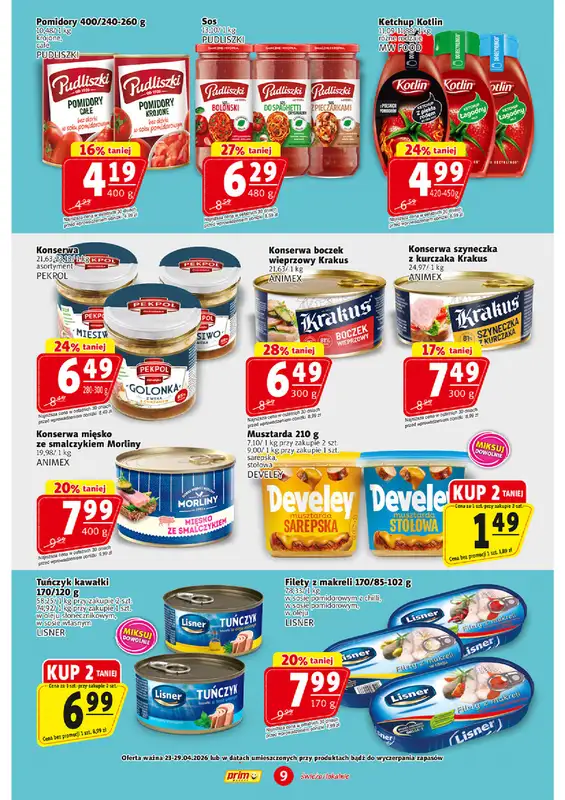 Prim Market - gazetka promocyjna Gazetka od czwartku 23.04 do środy 29.04 - strona 9