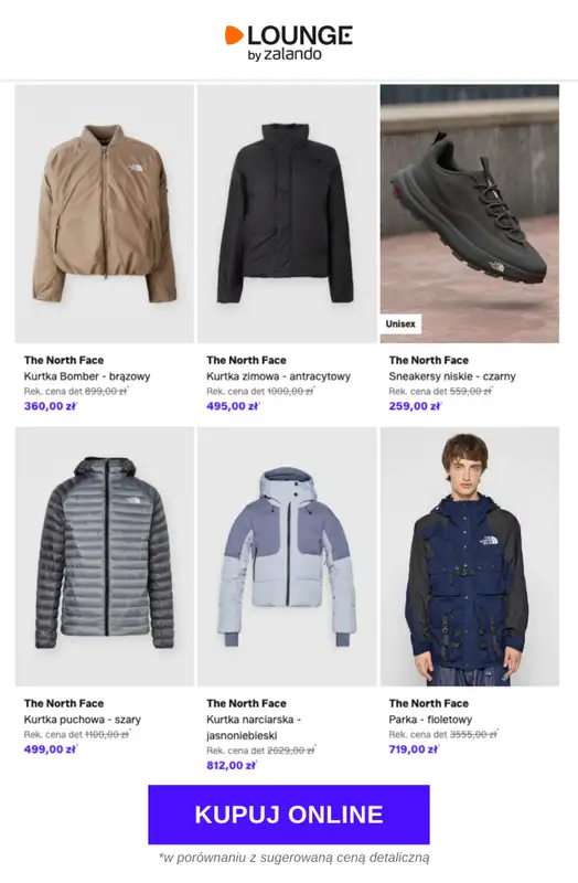Lounge by Zalando - gazetka promocyjna Do -80% The North Face od środy 22.04 do piątku 24.04 - strona 10