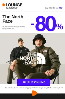 Lounge by Zalando - gazetka promocyjna Do -80% The North Face od środy 22.04 do piątku 24.04