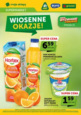 Groszek - gazetka promocyjna Gazetka Supermarket  do środy 29.04