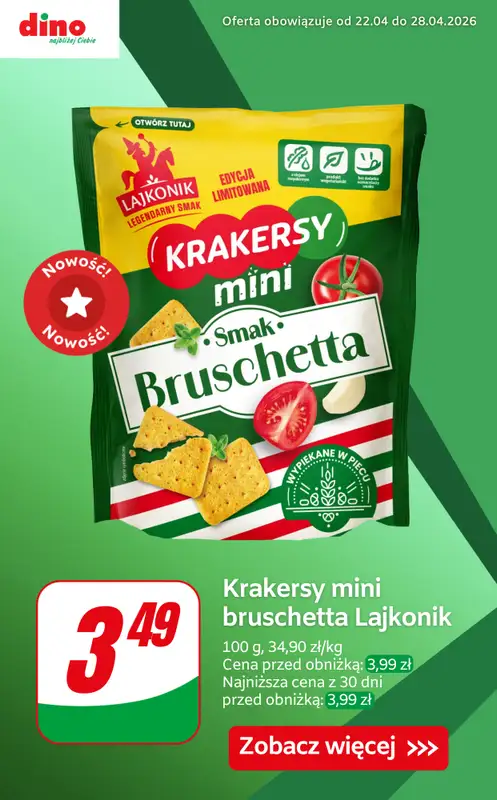 Dino - gazetka promocyjna Nowości w Dino! od czwartku 23.04 do wtorku 28.04 - strona 4