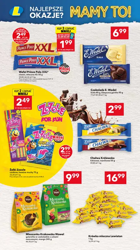 LEWIATAN - gazetka promocyjna Mamy TO w Lewiatanie – Górny Śląsk i Łódź od czwartku 23.04 do niedzieli 03.05 - strona 14