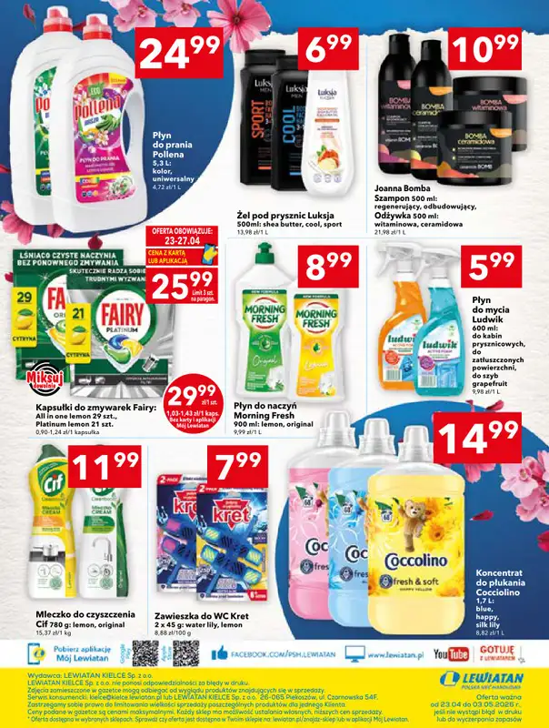 LEWIATAN - gazetka promocyjna Mamy TO w Lewiatanie – woj. świętokrzyskie od czwartku 23.04 do niedzieli 03.05 - strona 16