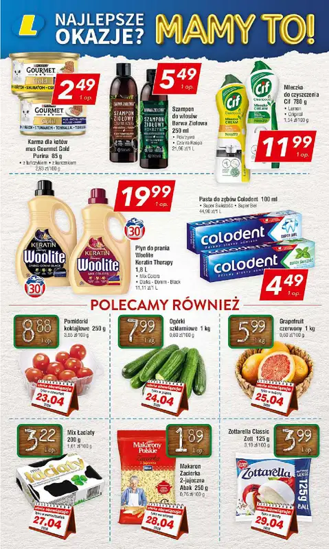 LEWIATAN - gazetka promocyjna Mamy TO w Lewiatanie – woj. małopolskie od czwartku 23.04 do niedzieli 03.05 - strona 15