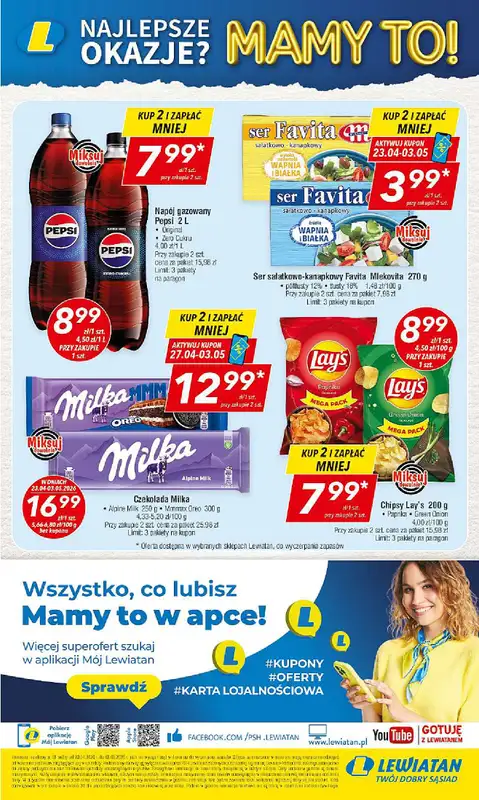 LEWIATAN - gazetka promocyjna Mamy TO w Lewiatanie – woj. małopolskie od czwartku 23.04 do niedzieli 03.05 - strona 16
